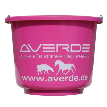 AVERDE Stalleimer mit Henkel, pink, 12 l