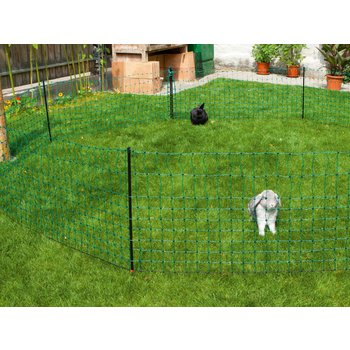 Kaninchennetz Einzelspitze 12 m x 65 cm, grün