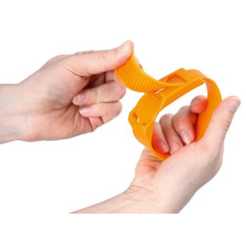 Fesselband Kunststoff orange, 10 Stück