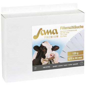 Milchfilter Sana Premium 120gr 1125 x 78, genäht, 100Stk