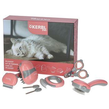 KERBL PET Katzen Grooming Pflege-Set, 7-teilig