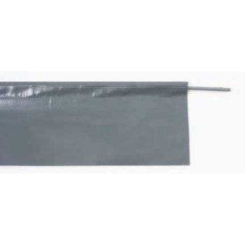 Bodenabschlusslippe mit Kederschnur Höhe 34 cm, Farbe grau, per Meter