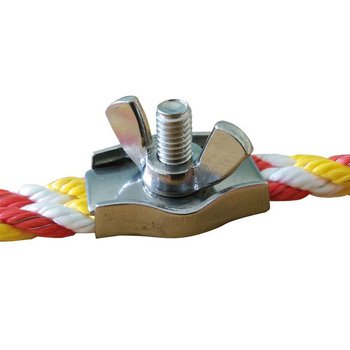 Seilverbinder Simplexklemme mit Flügelmutter für Seil Ø 5 - 6 mm, Edelstahl, Stück